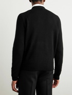 TOM FORD - Logo-Embroidered Knitted Cashmere Sweater - Black