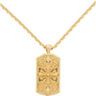 Emanuele Bicocchi Gold Tag Pendant Necklace