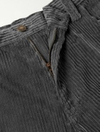 Noah - Straight-Leg Cotton-Corduroy Trousers - Gray