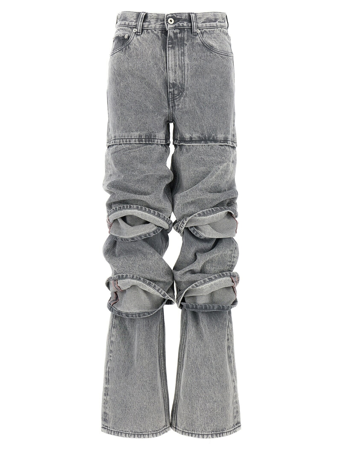 パンツ Y/project trumpet pants Y/project Gray Trumpet Trousers In Grey | ModeSens