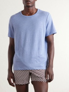 Onia - Linen-Blend Jersey T-Shirt - Blue