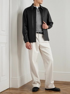 Canali - Wool Half-Zip Polo Shirt - Gray