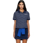 Sporty & Rich Navy Signature Logo Polo