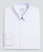 Brooks Brothers Men's Soho Extra-Slim Fit Dress Shirt, Performance Non-Iron with COOLMAX, Button-Down Collar Twill Check | Lavender