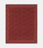 Etro Paisley printed wool throw