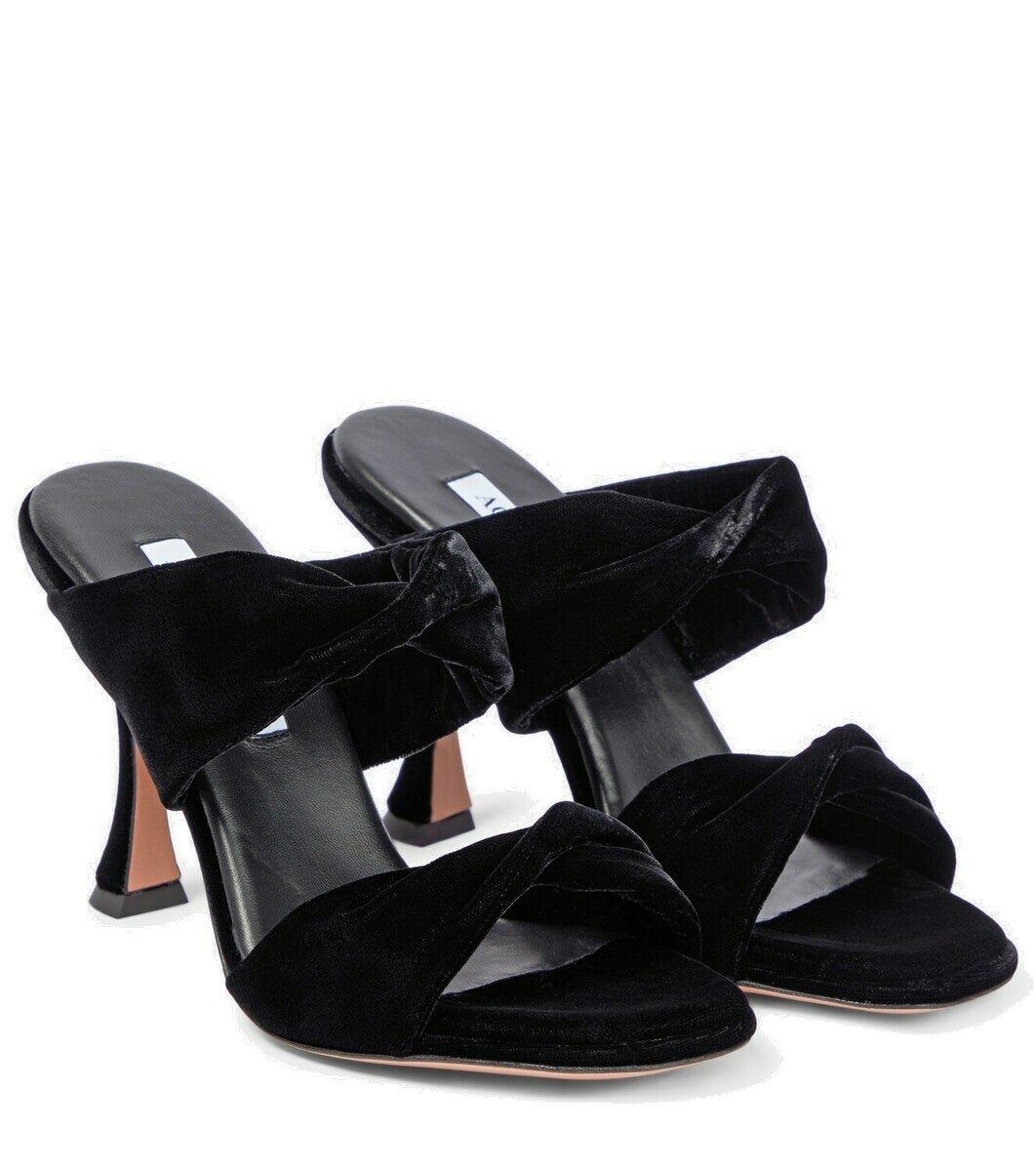 aquazzura mules flat