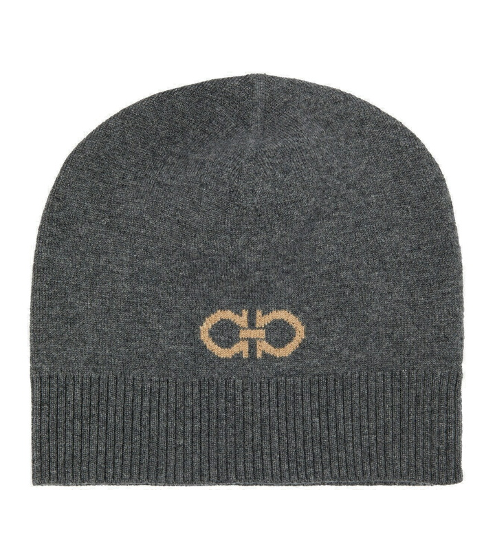 Photo: Ferragamo - Gancini intarsia cashmere beanie