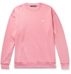 Acne Studios - Forba Oversized Logo-Appliquéd Loopback Cotton-Jersey Sweatshirt - Pink
