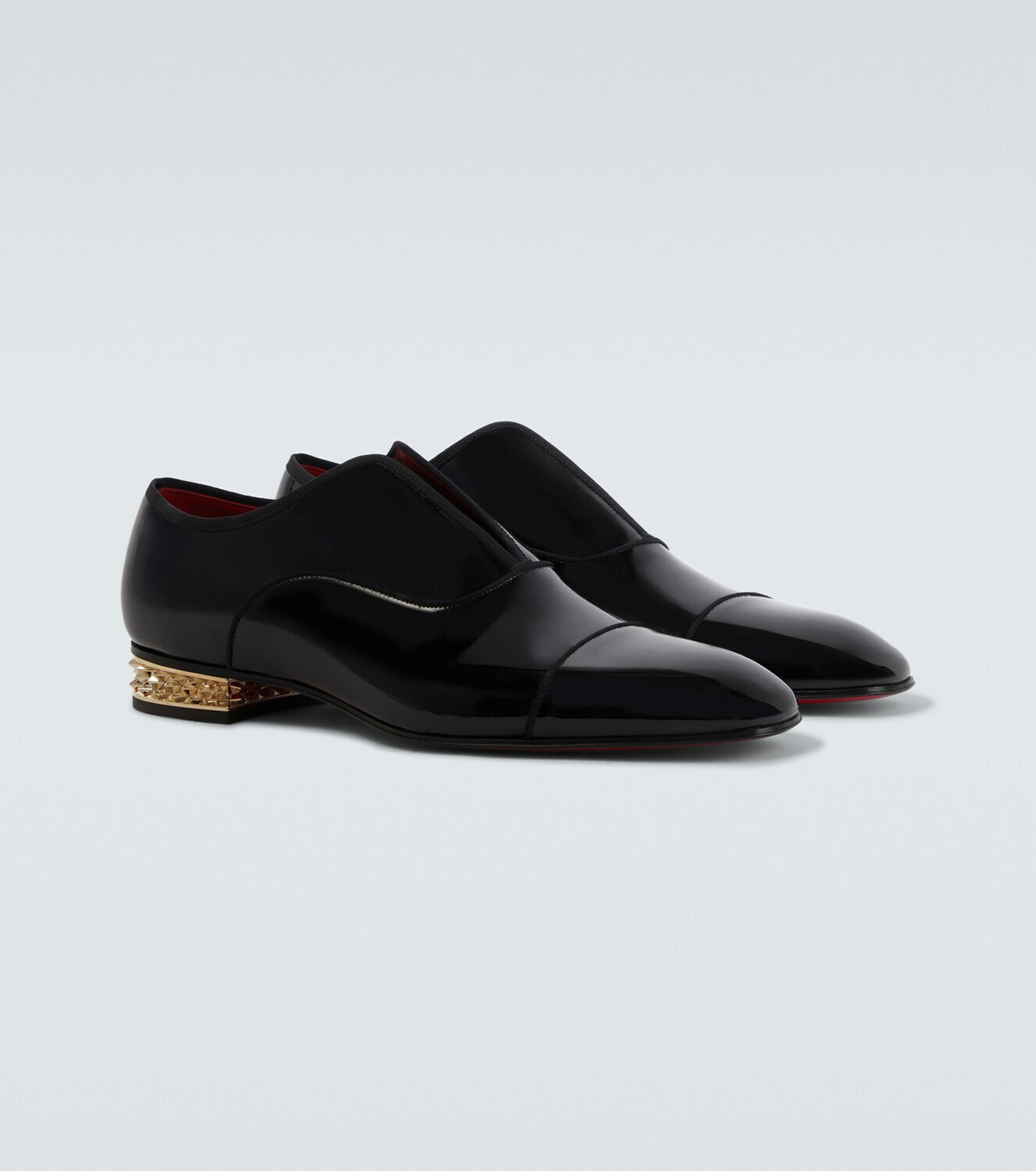 Christian Louboutin Alphamale Rocks patent leather Derby shoes