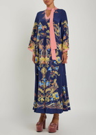 Etro Printed Scarf-effect Silk Maxi Dress Multicoloured