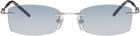 BONNIE CLYDE Silver Metal Lisp Sunglasses