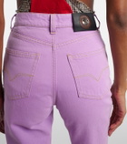 Versace High-rise capri jeans