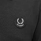 Fred Perry x Raf Simons Metal Wreath Polo Shirt in Black