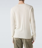 Our Legacy Elongated ribbed-knit cotton-blend top
