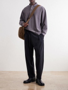 Graphpaper - Cotton-Blend Piqué Polo Shirt - Gray