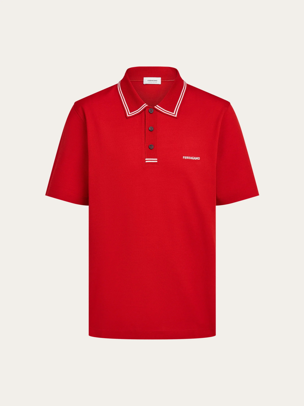 Ferragamo Mens Polo - Citymatch Capsule in Red