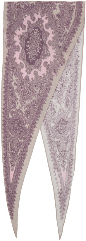 Photo: Acne Studios Purple Printed Scarf