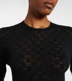 Gucci GG cotton-blend devoré sweater