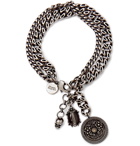 Alexander McQueen - Embellished Burnished Silver-Tone Bracelet - Silver