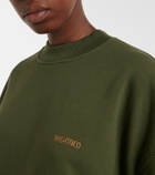 The Attico Oversized cotton jersey sweatshirt