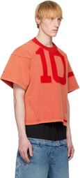 SPENCER BADU Red Washed Jersey T-shirt