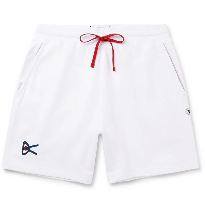 Photo: DISTRICT VISION - Reigning Champ Retreat Loopback Cotton-Jersey Shorts - White