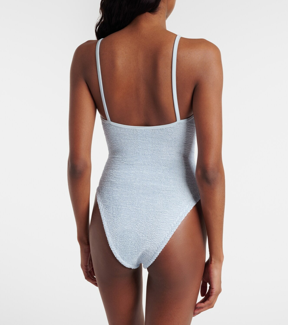 Hunza G Mia beaded cutout swimsuit