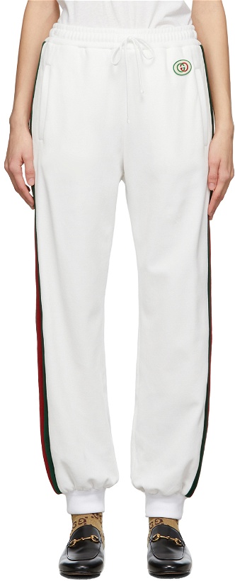 Photo: Gucci Off-White Cotton Web Lounge Pants