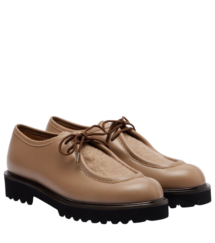 Photo: Max Mara Track leather loafers