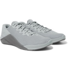 Nike Training - Metcon 5 Rubber-Trimmed Mesh Sneakers - Gray