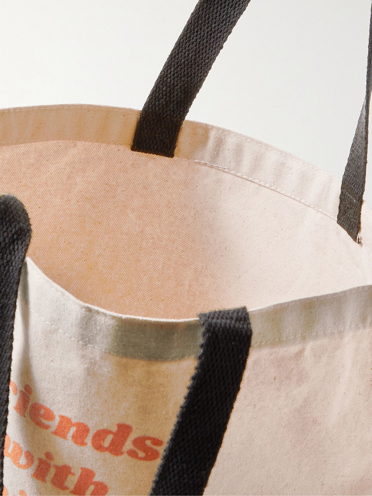 FRIENDS WITH ANIMALS - Logo-Print Canvas Tote Bag
