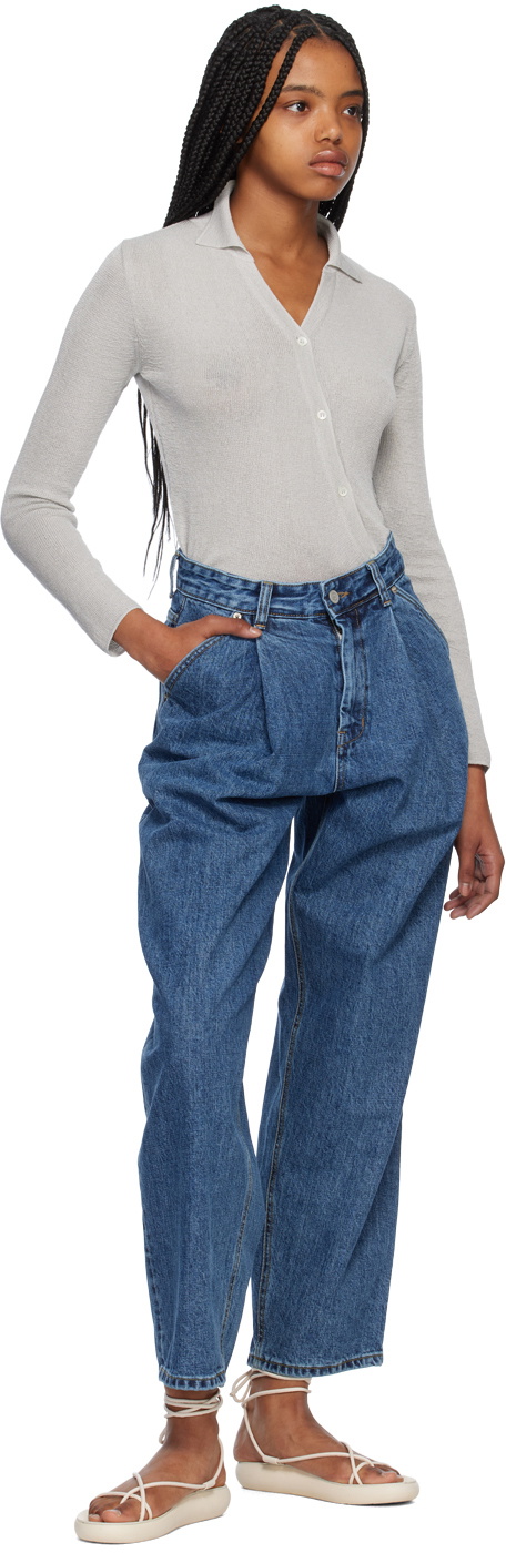 Youth Blue Structured Jeans