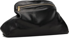 BALMAIN Black 'Dinner At 8' Medium Smooth Leather Clutch