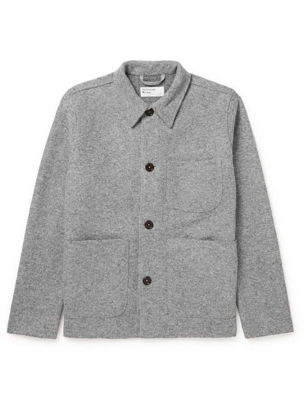 Photo: Universal Works - Wool-Blend Fleece Field Jacket - Gray