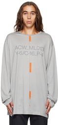 A-COLD-WALL* Gray System Lounge Long Sleeve T-Shirt