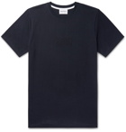 Norse Projects - Niels Logo-Embroidered Cotton-Jersey T-Shirt - Midnight blue