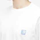 PACCBET Men's Pocket Tag Long Sleeve T-Shirt in White