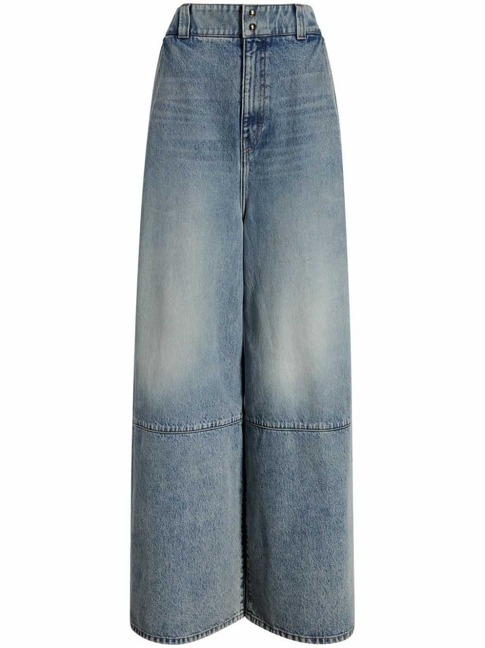 Bacall mid-rise wide-leg jeans in blue - Khaite
