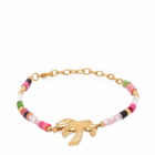 Palm Angels Women's PA Monogram Beads Bracelet in Multicolor 