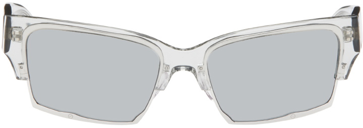 Photo: Eckhaus Latta SSENSE Exclusive Gray 'The Club' Sunglasses