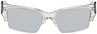 Eckhaus Latta SSENSE Exclusive Gray 'The Club' Sunglasses