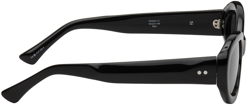 Dries Van Noten Black Linda Farrow Edition Cat-Eye Sunglasses