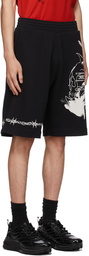 Givenchy Black Basic Sweatshirt Shorts