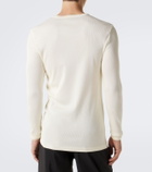 Lemaire Ribbed-knit cotton T-shirt