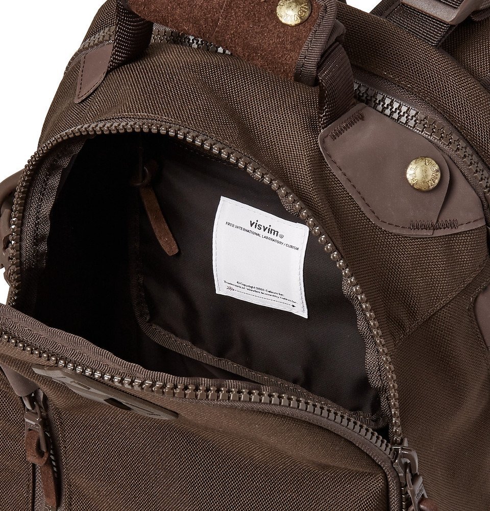 visvim - Suede-Trimmed Cordura Nylon Backpack - Men - Brown Visvim