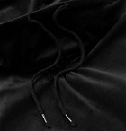 Monitaly - Velvet Mock-Neck Sweatshirt - Black
