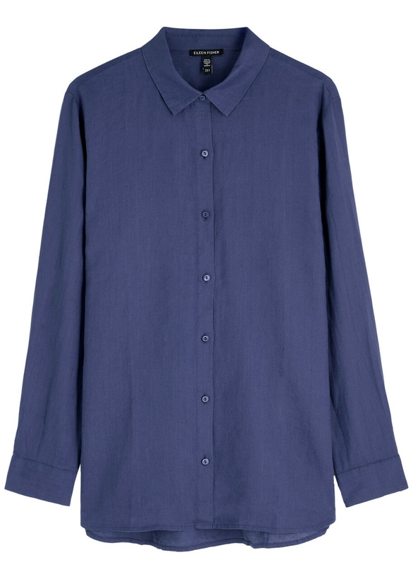 Photo: Eileen Fisher Linen Shirt Navy