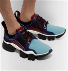 Givenchy - Jaw Neoprene, Suede, Leather and Mesh Sneakers - Men - Blue