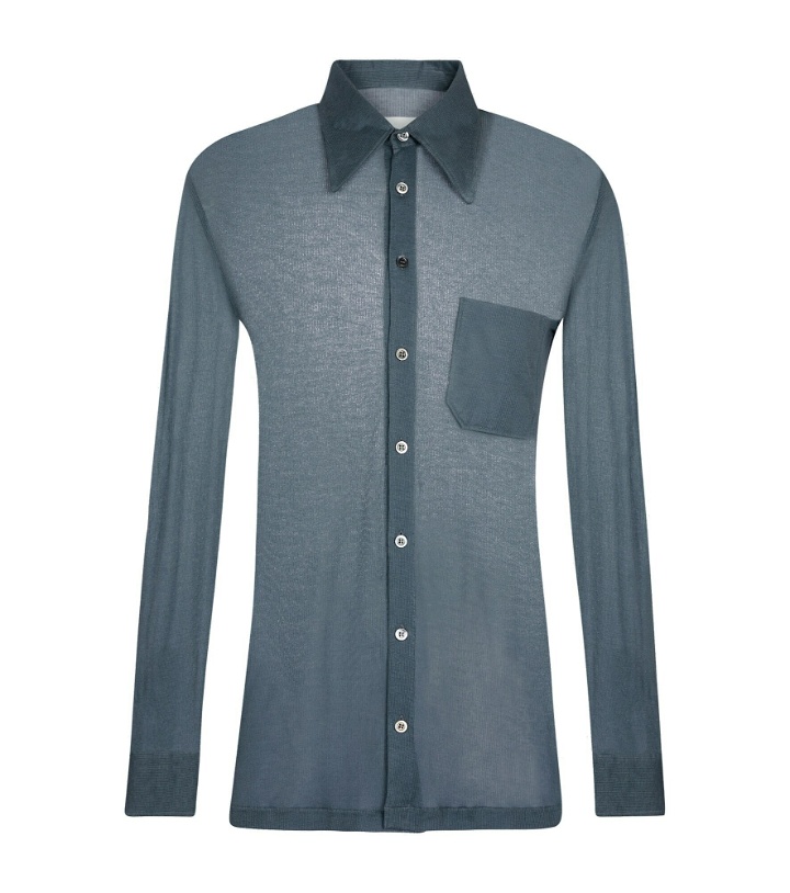 Photo: Maison Margiela - Cotton and silk long-sleeved shirt