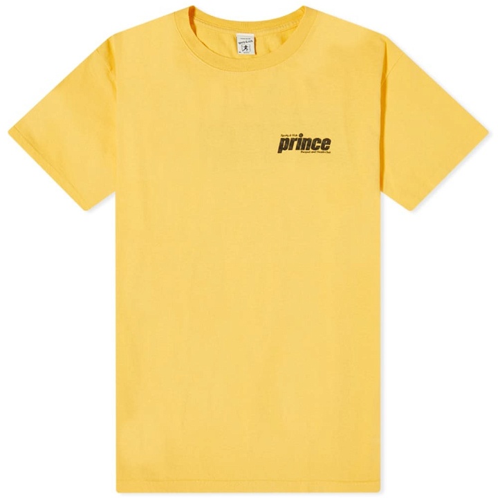 Photo: Sporty & Rich x Prince Sporty T-Shirt in Yellow/Black